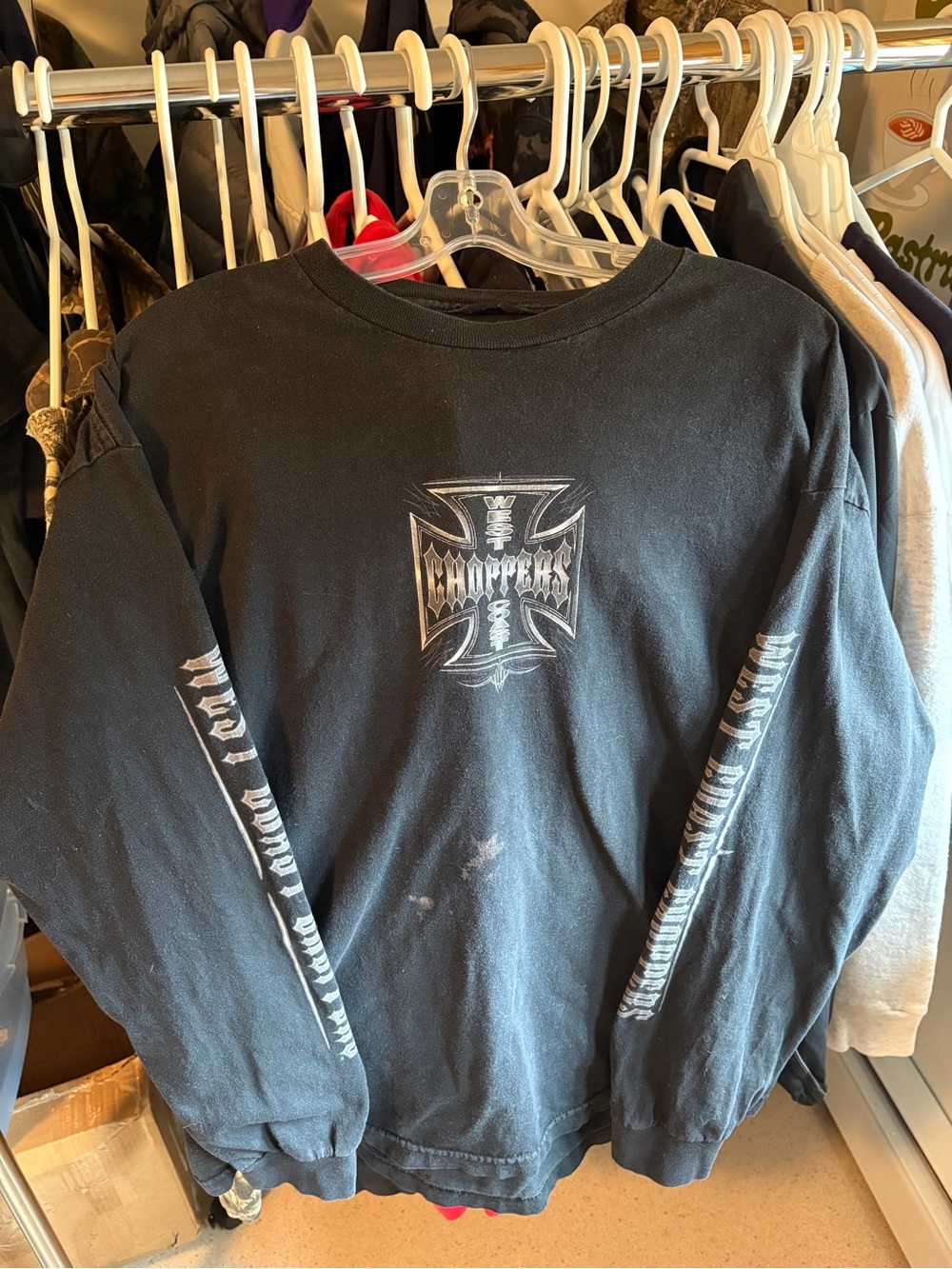 West coast choppers black long sleeve T shirt